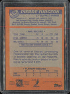 1988-89 Topps #194 Pierre Turgeon back