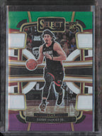 2023-24 Panini Select #100 Jaime Jaquez Jr. Green White Purple Prizms front