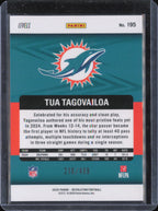 2025 Panini Revolution #195 Tua Tagovailoa Teal Levels #/499 back