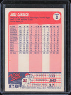 1990 Fleer #3 Jose Canseco back