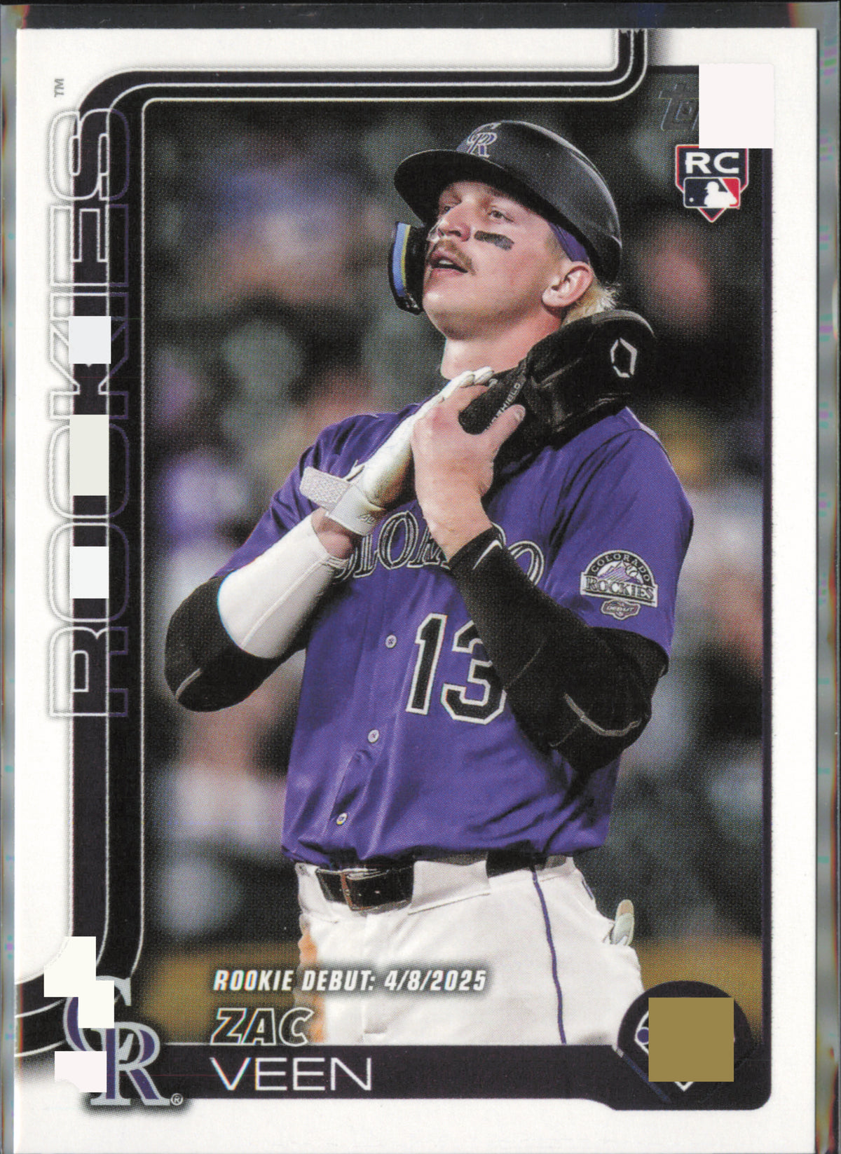 2025 Topps Update #US2 Zac Veen front