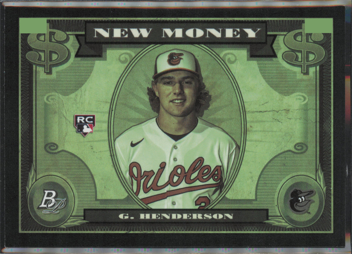 2023 Bowman Platinum #NM-1 Gunnar Henderson New Money front