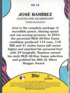 2025 Topps #SS-12 José Ramírez Summer Superstars back