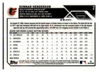 2023 Topps Chrome #2 Gunnar Henderson back