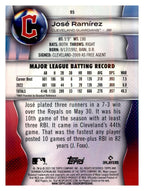 2023 Bowman Platinum #95 José Ramírez back