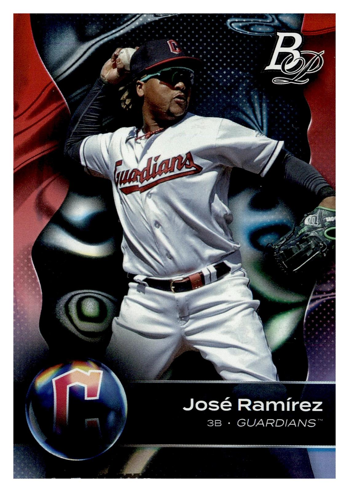 2023 Bowman Platinum #95 José Ramírez front