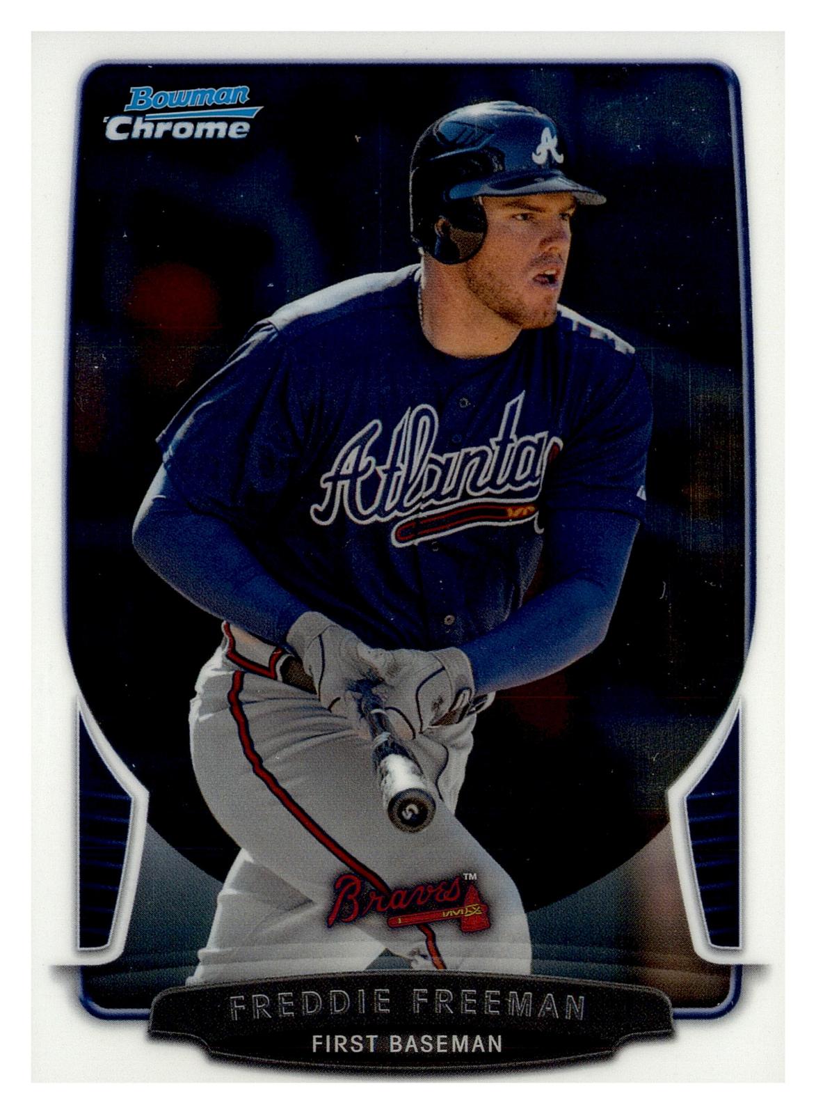 2013 Bowman Chrome #114 Freddie Freeman front