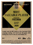 2025 Topps Update #MV-7 Freddie Freeman Most Valuable back