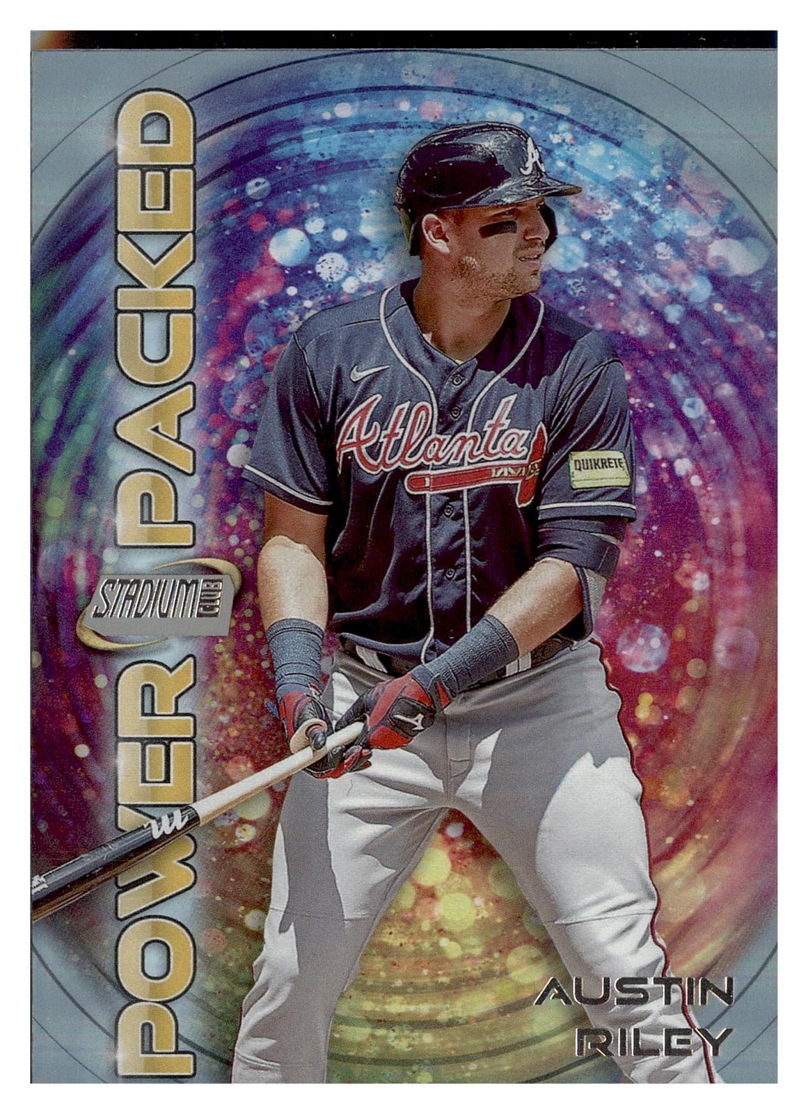2024 Stadium Club #PP-20 Austin Riley Power Packed front