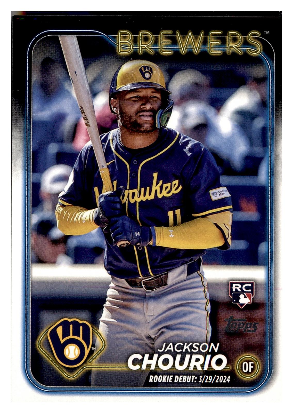 2024 Topps Update #US155 Jackson Chourio front