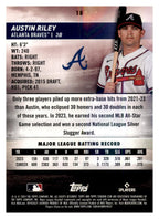 2024 Stadium Club #18 Austin Riley back