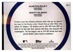 2025 Topps #DD-17 Austin Riley / Matt Olson Dynamic Duos back