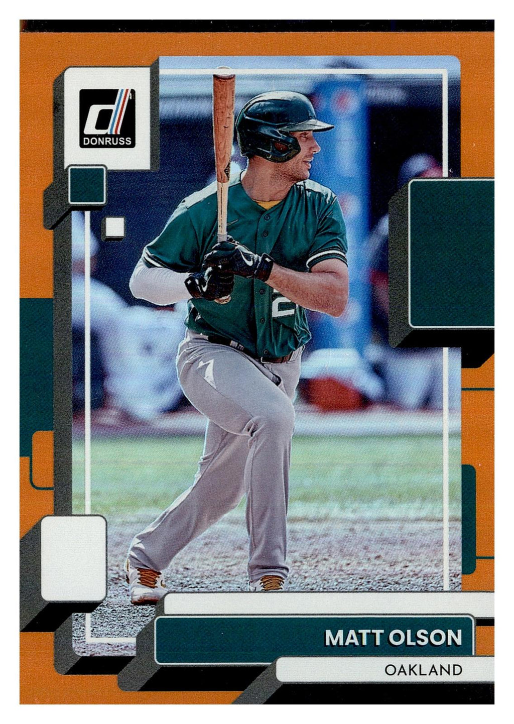 2022 Donruss #184 Matt Olson Holo Orange front