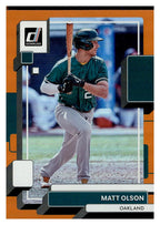 2022 Donruss #184 Matt Olson Holo Orange front