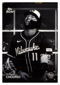 2025 Topps Black & White #014 Jackson Chourio front