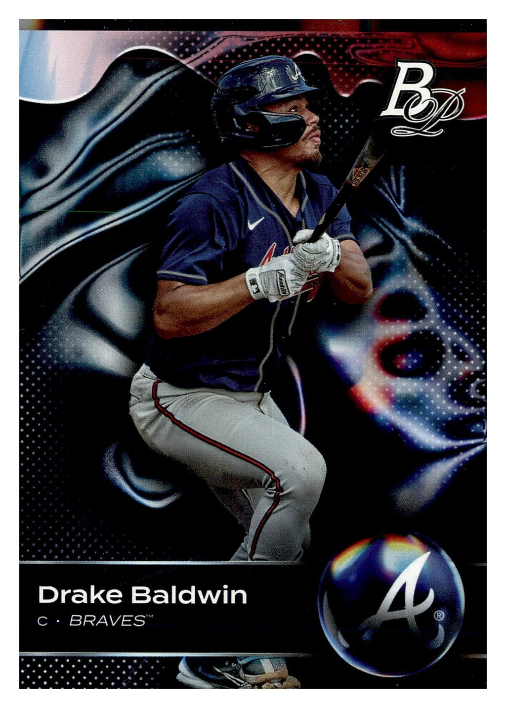 2023 Bowman Platinum #TOP-26 Drake Baldwin Top Prospects front