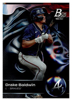 2023 Bowman Platinum #TOP-26 Drake Baldwin Top Prospects front
