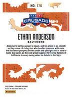 2025 Panini Crusade #170 Ethan Anderson back