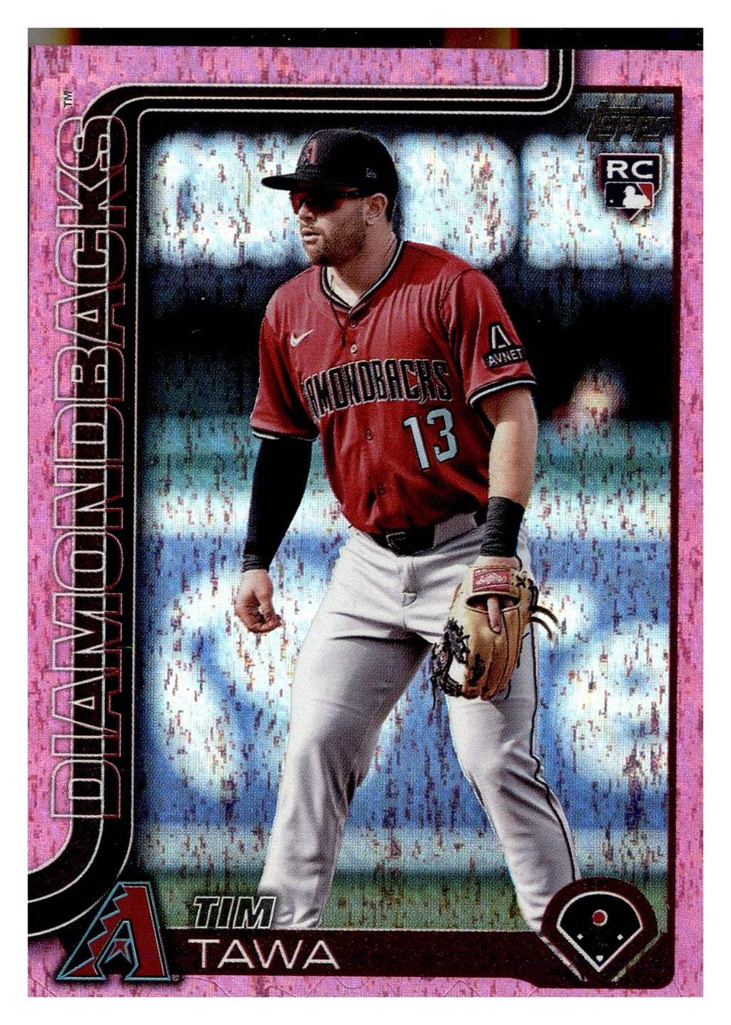 2025 Topps Update #US287 Tim Tawa Pink Holo Foil front