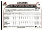 2022 Topps #338 Luis Frias Rainbow Foil back
