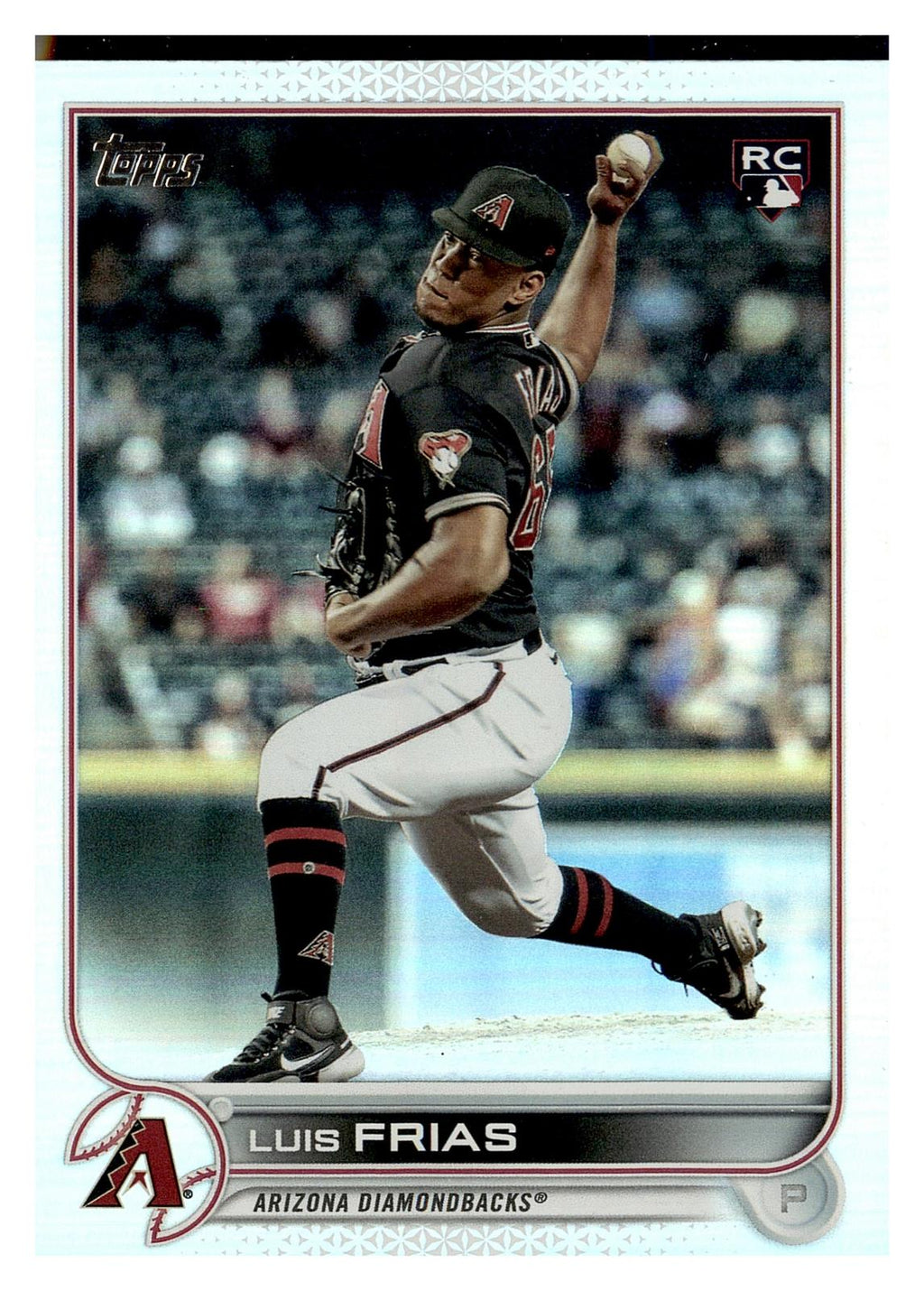 2022 Topps #338 Luis Frias Rainbow Foil front