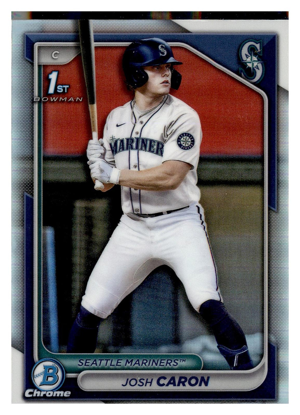 2024 Bowman Draft #BDC-155 Josh Caron Chrome Refractor front