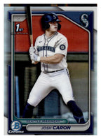 2024 Bowman Draft #BDC-155 Josh Caron Chrome Refractor front