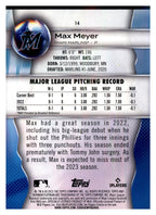 2023 Bowman Platinum #14 Max Meyer back