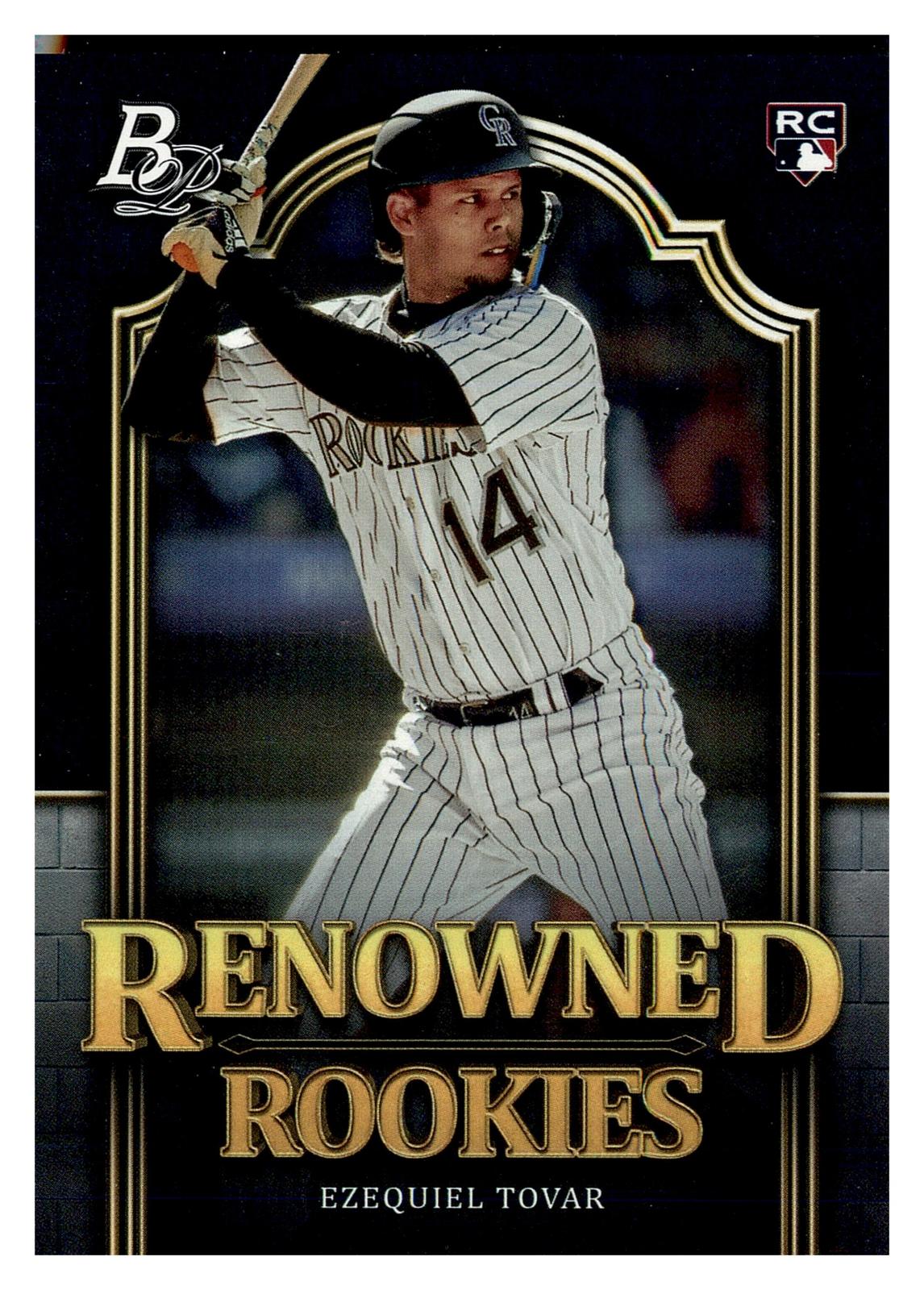 2023 Bowman Platinum #RR-13 Ezequiel Tovar Renowned Rookies front