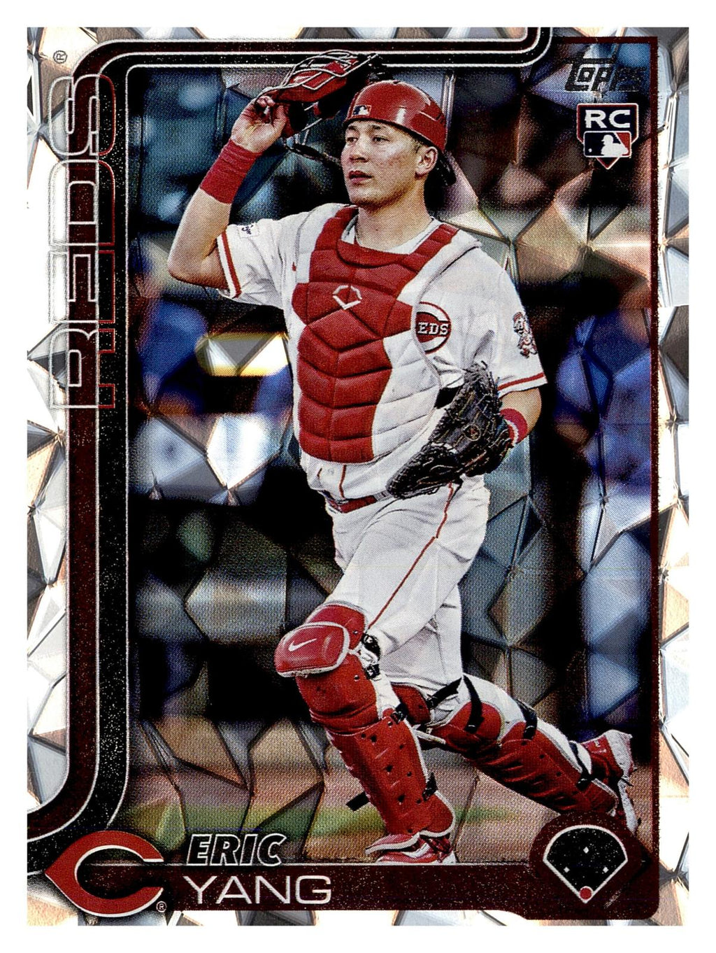 2025 Topps Update #US168 Eric Yang Diamante Foil front