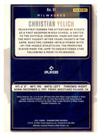 2021 Panini Diamond Kings #91 Christian Yelich Artist's Proof Blue back