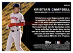 2025 Topps Update #BG-2 Kristian Campbell Topps Black Gold back