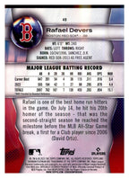 2023 Bowman Platinum #49 Rafael Devers back