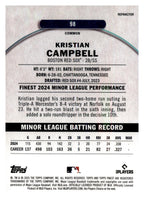 2025 Finest #98 Kristian Campbell back