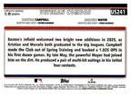 2025 Topps Update #US241 Marcelo Mayer / Kristian Campbell Holiday back