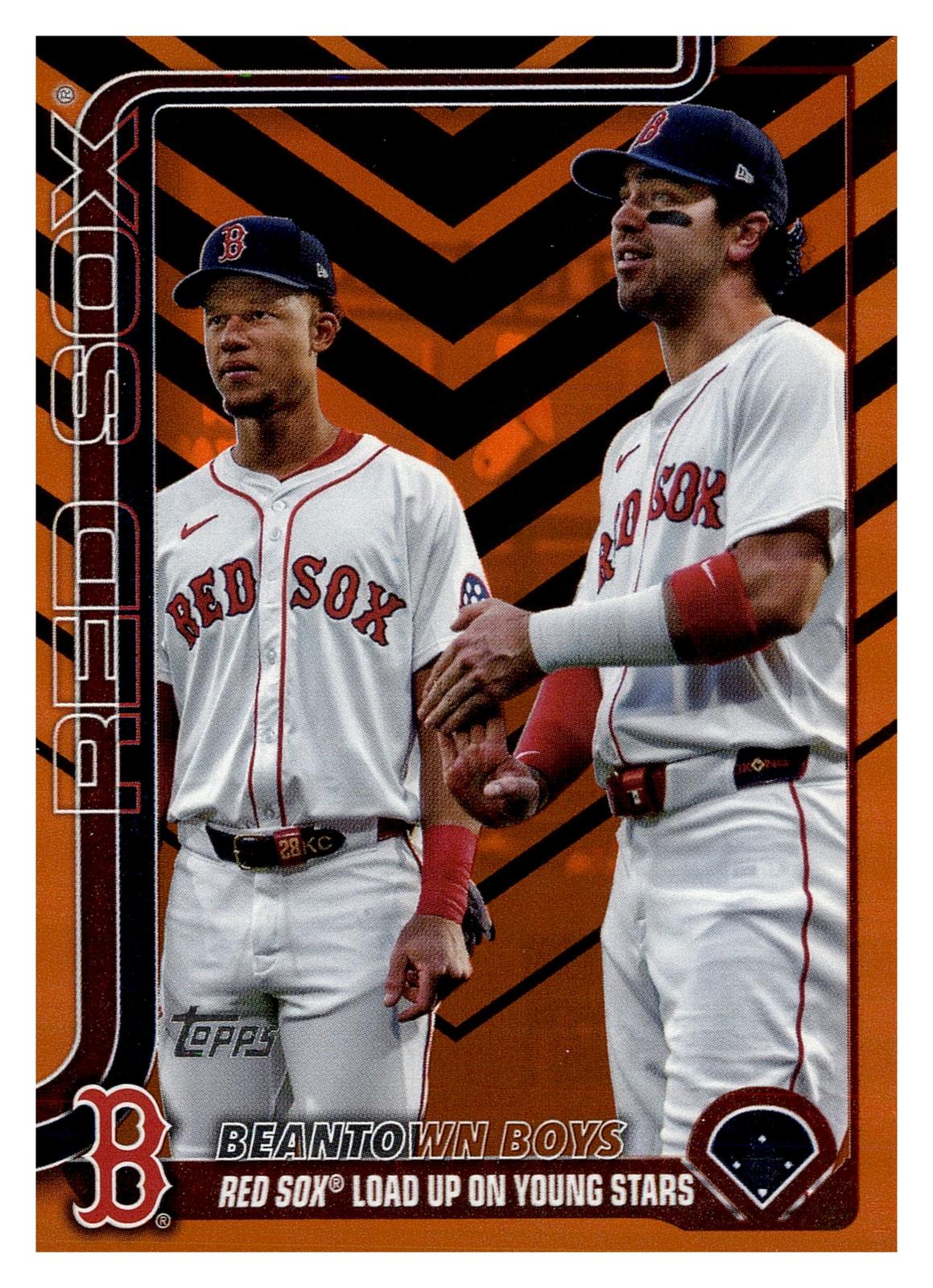 2025 Topps Update #US241 Marcelo Mayer / Kristian Campbell Holiday front