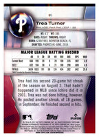 2023 Bowman Platinum #61 Trea Turner back