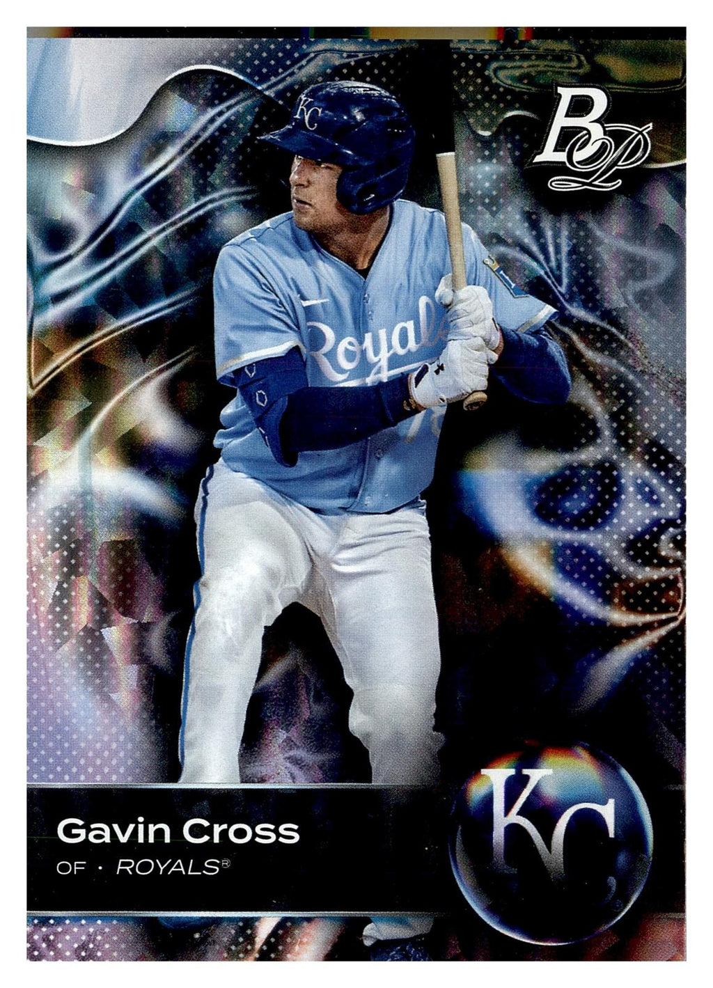 2023 Bowman Platinum #TOP-81 Gavin Cross Top Prospects Ice Foil front