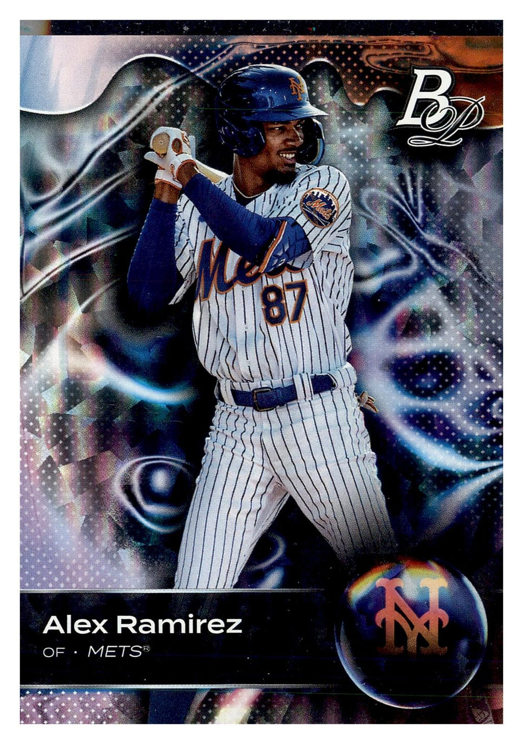 2023 Bowman Platinum #TOP-18 Alex Ramirez Top Prospects Ice Foil front