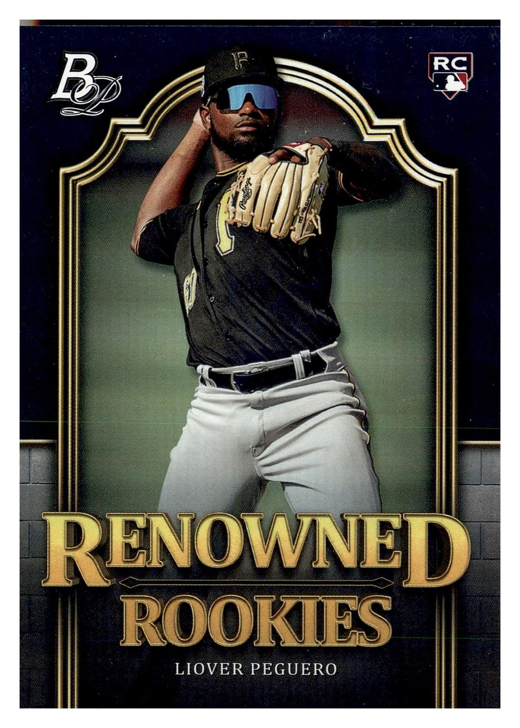 2023 Bowman Platinum #RR-14 Liover Peguero Renowned Rookies front