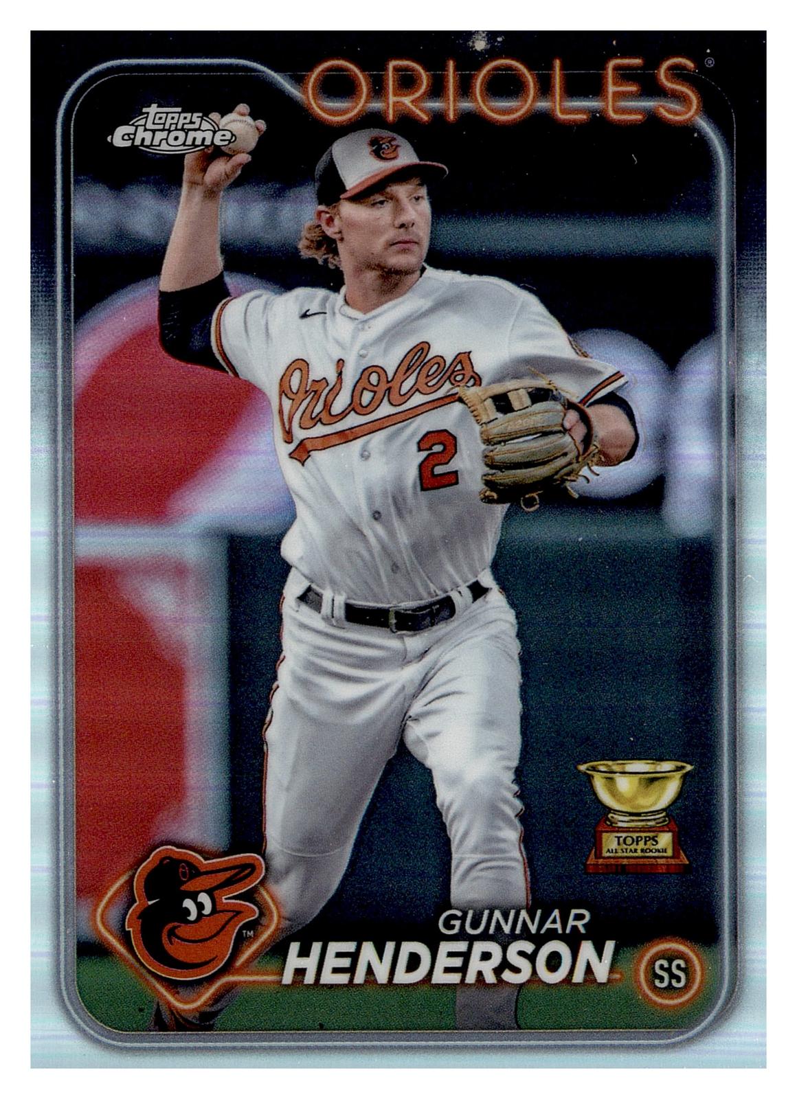 2024 Topps Chrome #36 Gunnar Henderson Refractor front