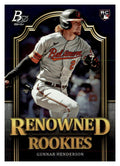 2023 Bowman Platinum #RR-1 Gunnar Henderson Renowned Rookies front
