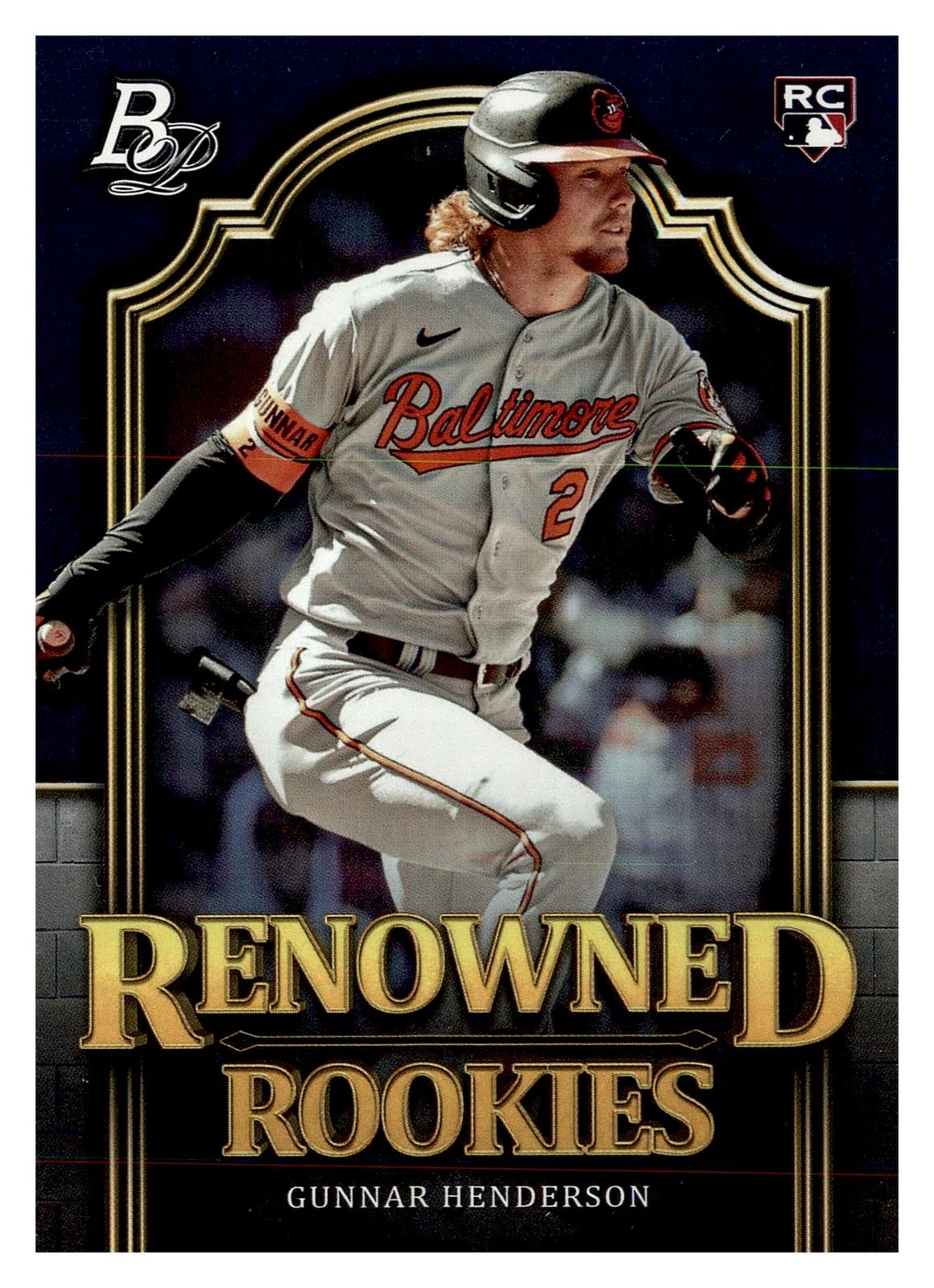 2023 Bowman Platinum #RR-1 Gunnar Henderson Renowned Rookies front