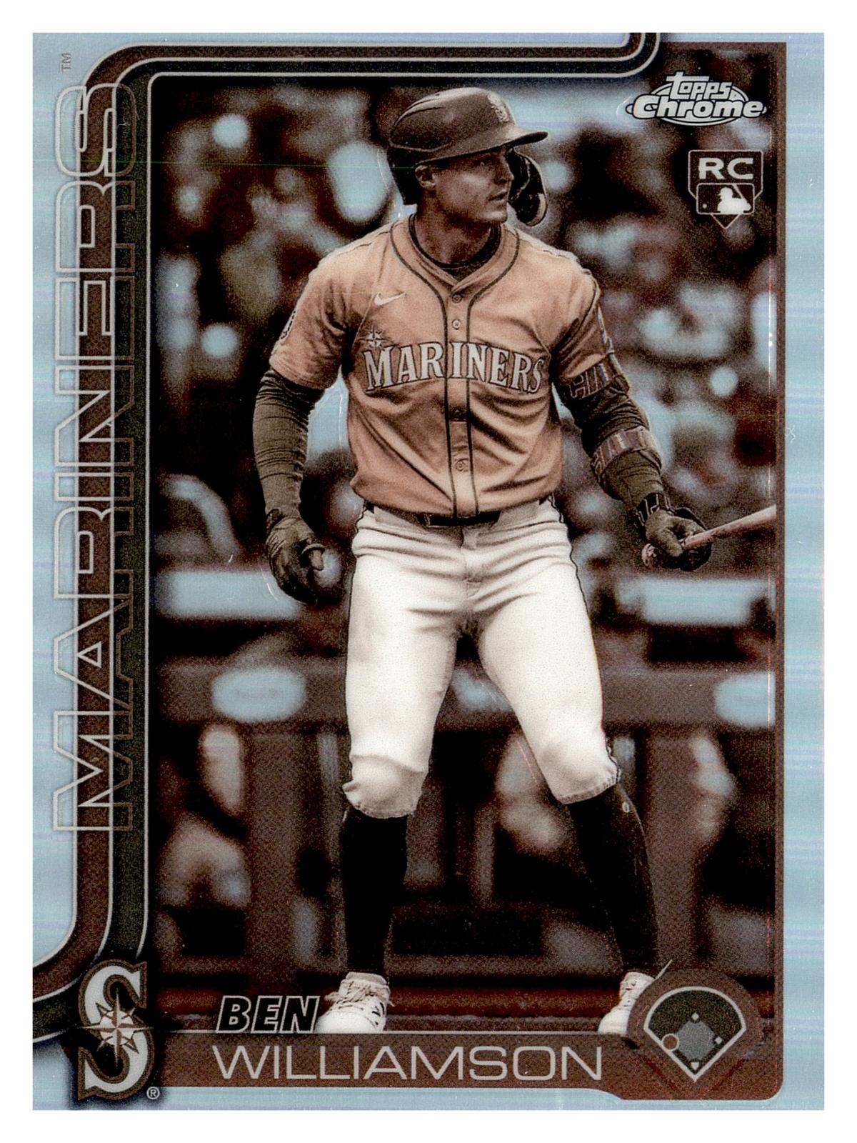 2025 Topps Chrome Update #USC168 Ben Williamson Sepia Refractor front