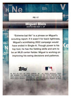 2023 Bowman Platinum #PE-17 Miguel Bleis Precious Elements back