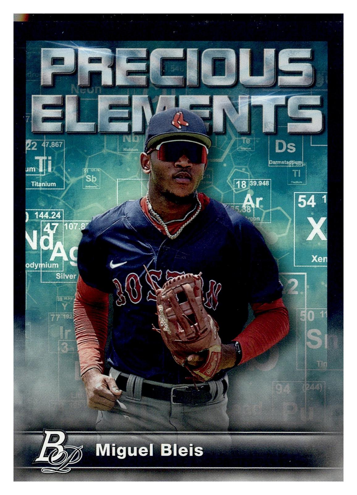 2023 Bowman Platinum #PE-17 Miguel Bleis Precious Elements front