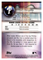 2023 Bowman Platinum #TOP-55 William Bergolla Top Prospects Ice Foil back