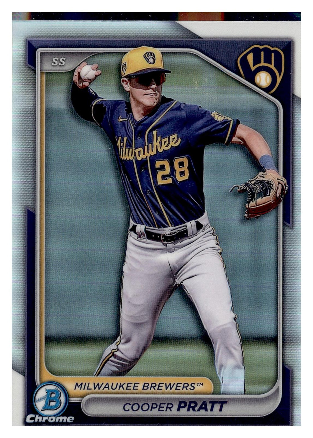 2024 Bowman Draft #BDC-84 Cooper Pratt Chrome Refractor front