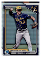 2024 Bowman Draft #BDC-84 Cooper Pratt Chrome Refractor front