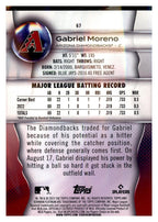 2023 Bowman Platinum #67 Gabriel Moreno Ice Foil back